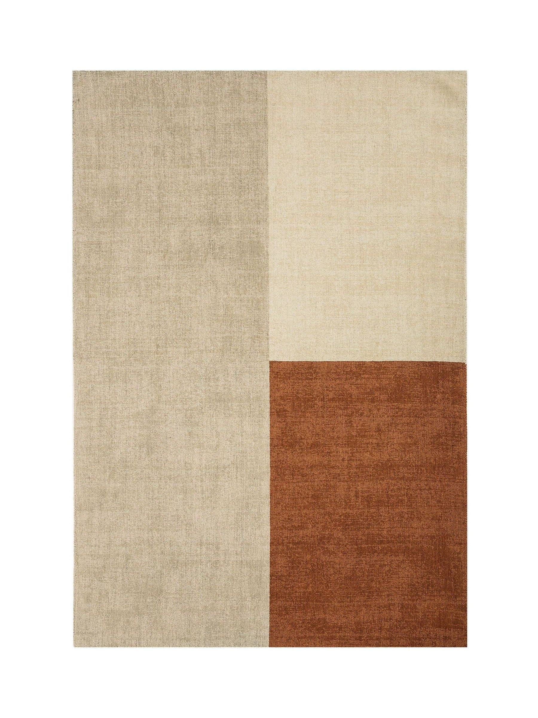 Asiatic Rugs Blox wool rug chocolate brown, UK version