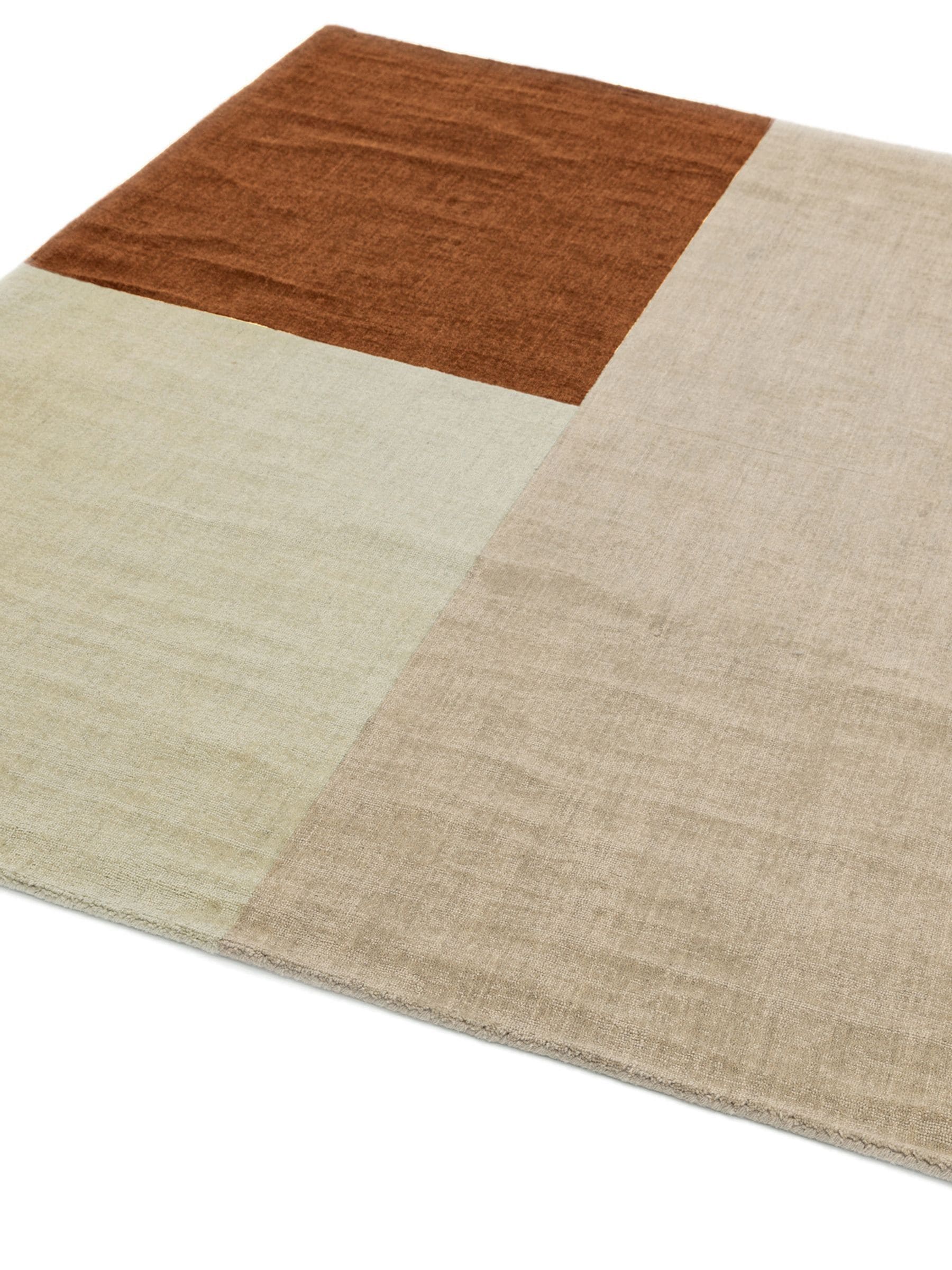 Asiatic Rugs Blox wool rug chocolate brown, UK version