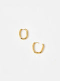 Oliver Bonas gold tone oval hoop earrings, imported from the UK