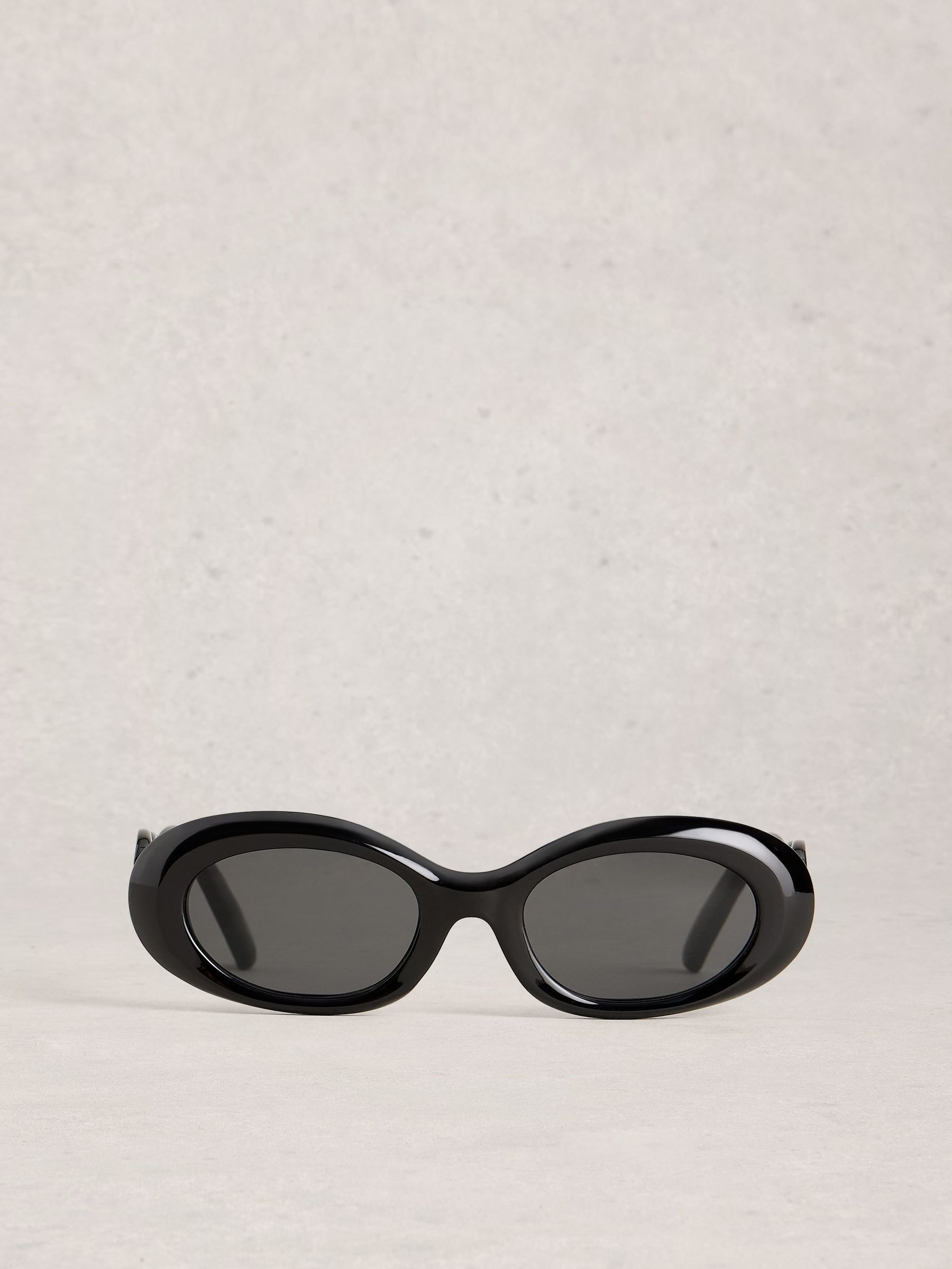 White Stuff black slim sunglasses, imported from the UK