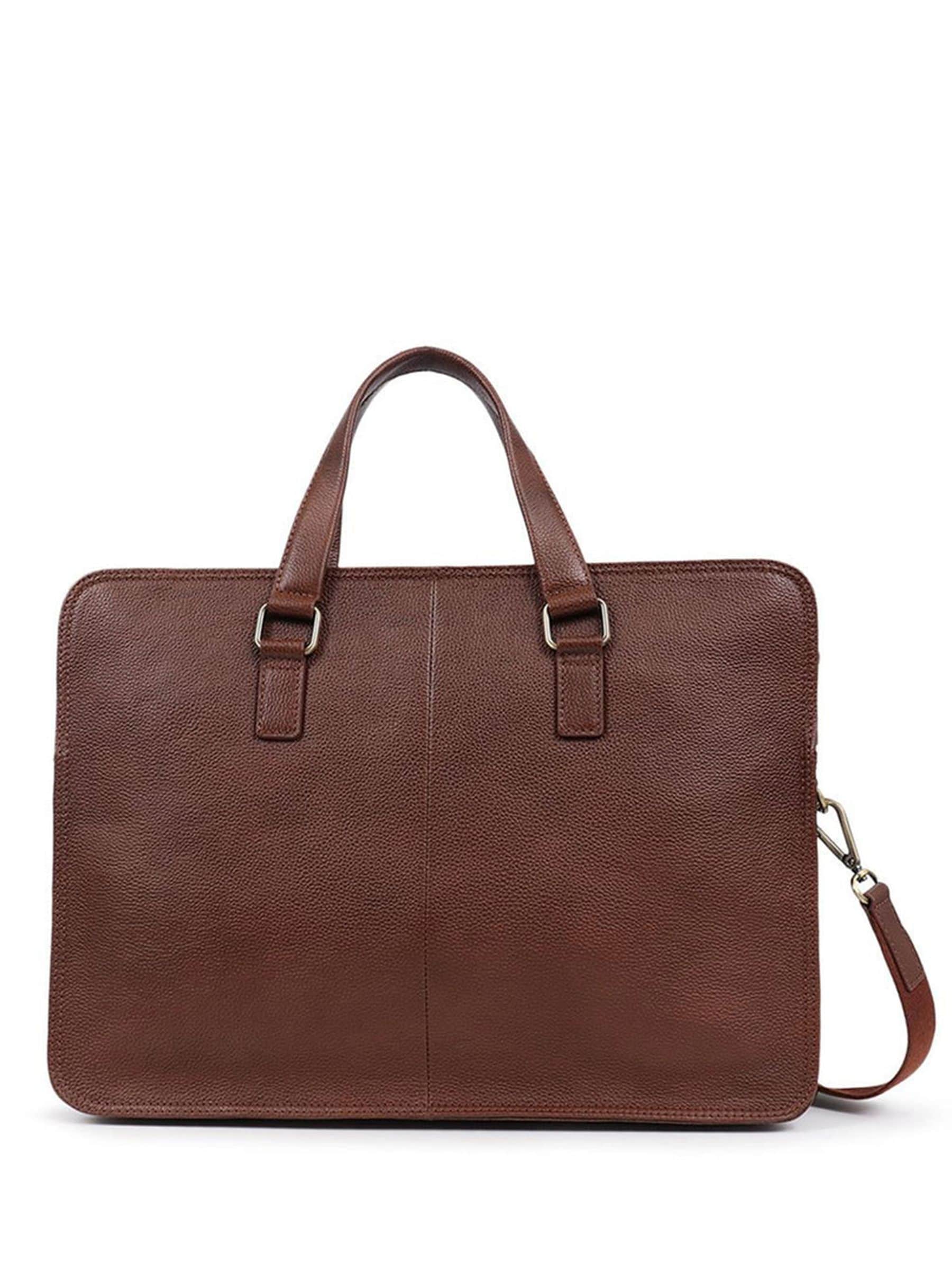 Jones Bootmaker brown leather briefcase (British brand)