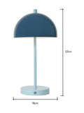 BHS blue dome rechargeable table lamp with USB-C - British product