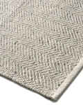 Cotswold Company grey Milton wool rug herringbone design (British brand)