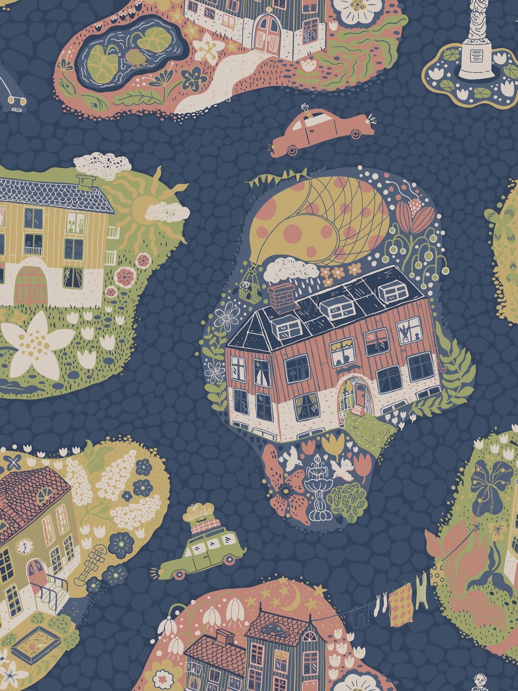 Galerie Blue Resan Kids A4 wallpaper sample (British brand)