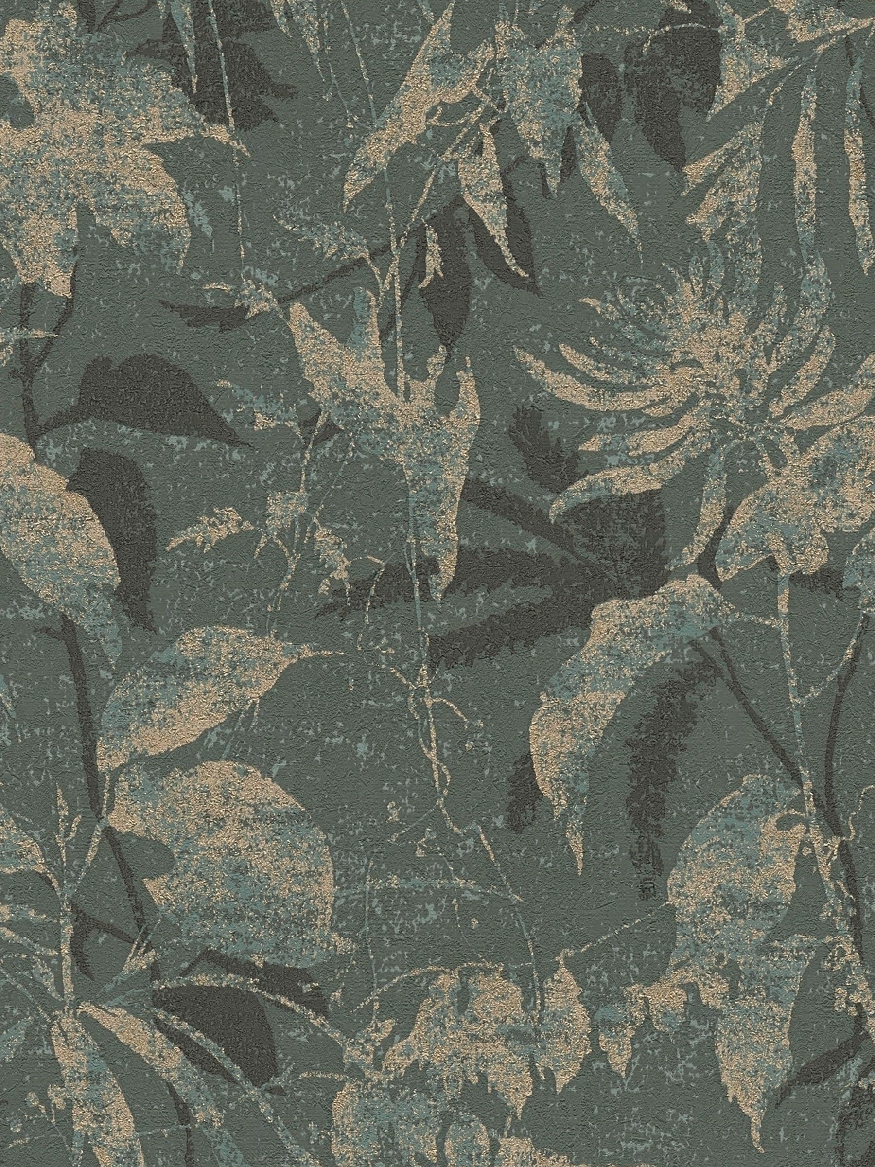 Galerie Blue Horizon Tree Leaf A4 wallpaper sample (British brand)