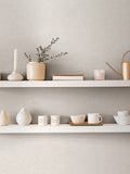 Galerie wallpaper sample Beige Horizon plain texture A4 (British brand)