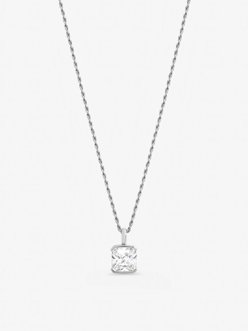 Inicio sterling silver cushion pendant - British product