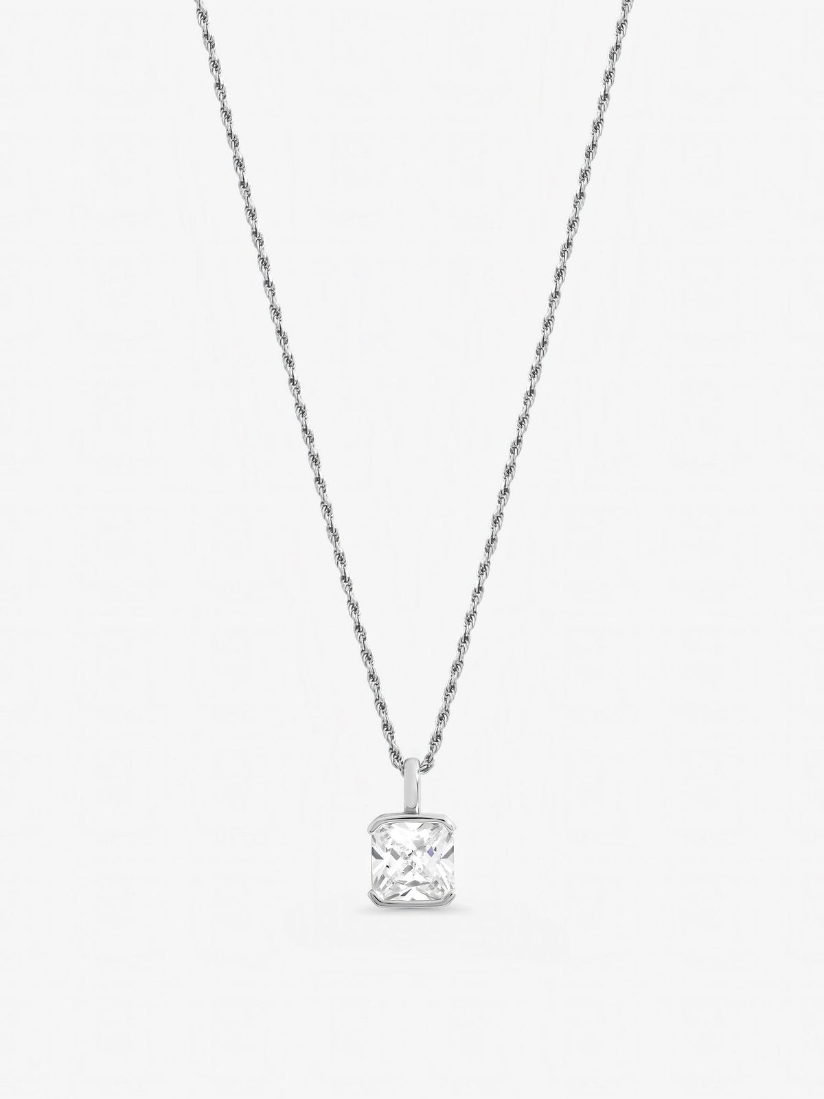 Inicio sterling silver cushion pendant - British product