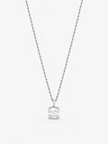 Inicio sterling silver cushion pendant - British product