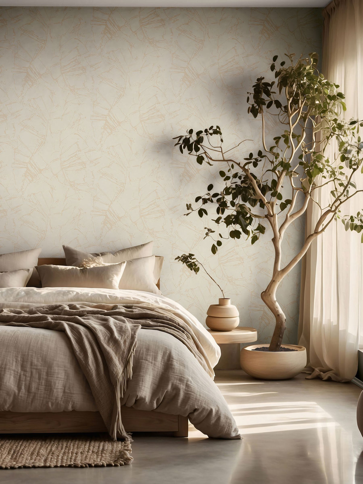 Galerie Wallcoverings Beige Terra Abstract Clay Wallpaper 10.05m