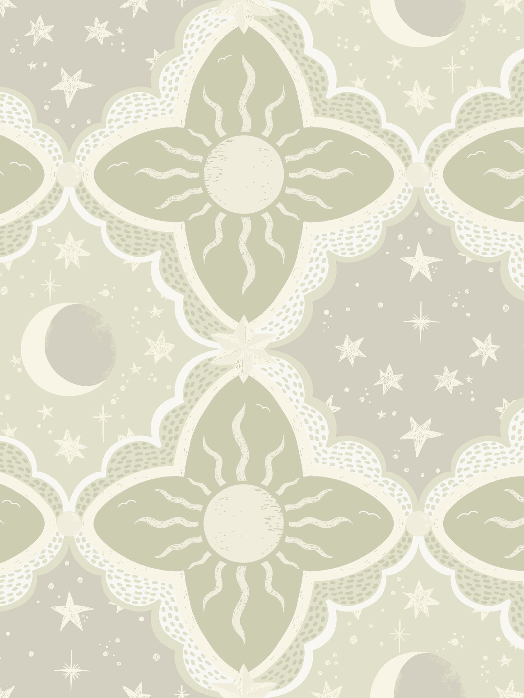 Galerie Green Resan Star wallpaper 10.05M - British product