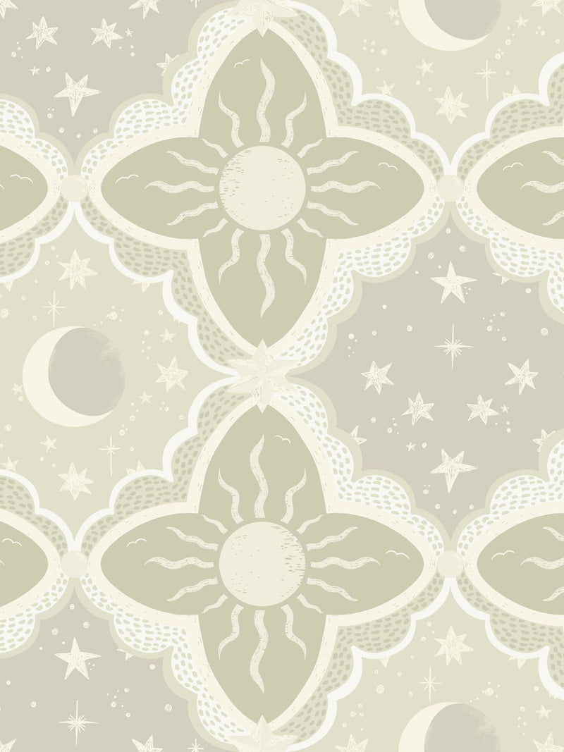 Galerie Green Resan Star wallpaper 10.05M - British product