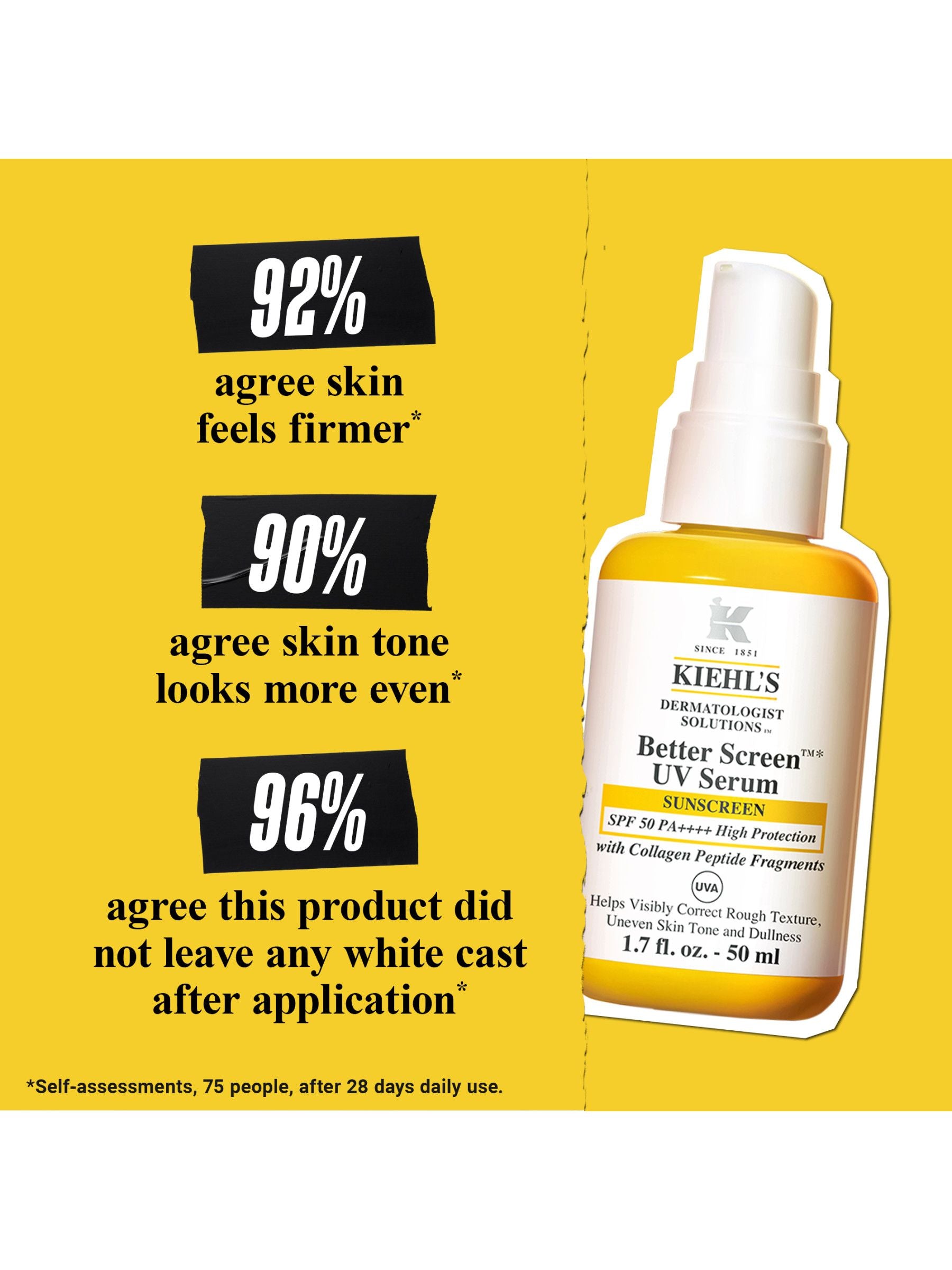 Kiehl's Better Screen UV Sunscreen SPF50+ 50ml - British product