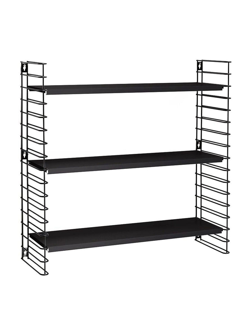 Metaltex black Libro shelving unit 70x21x68 cm - British product