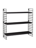 Metaltex black Libro shelving unit 70x21x68 cm - British product