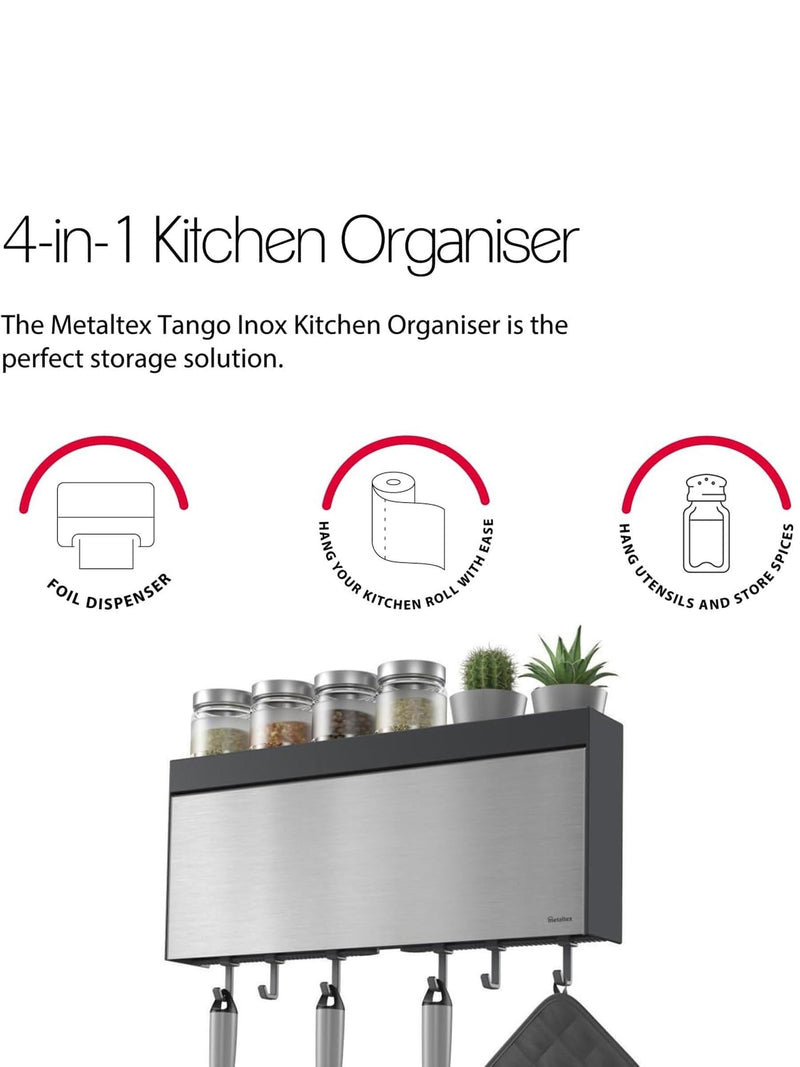 Metaltex Silver Tango kitchen roll holder (British brand)
