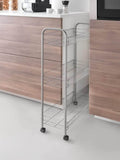 Metaltex Slim Deluxe 3-tier rolling cart - British product