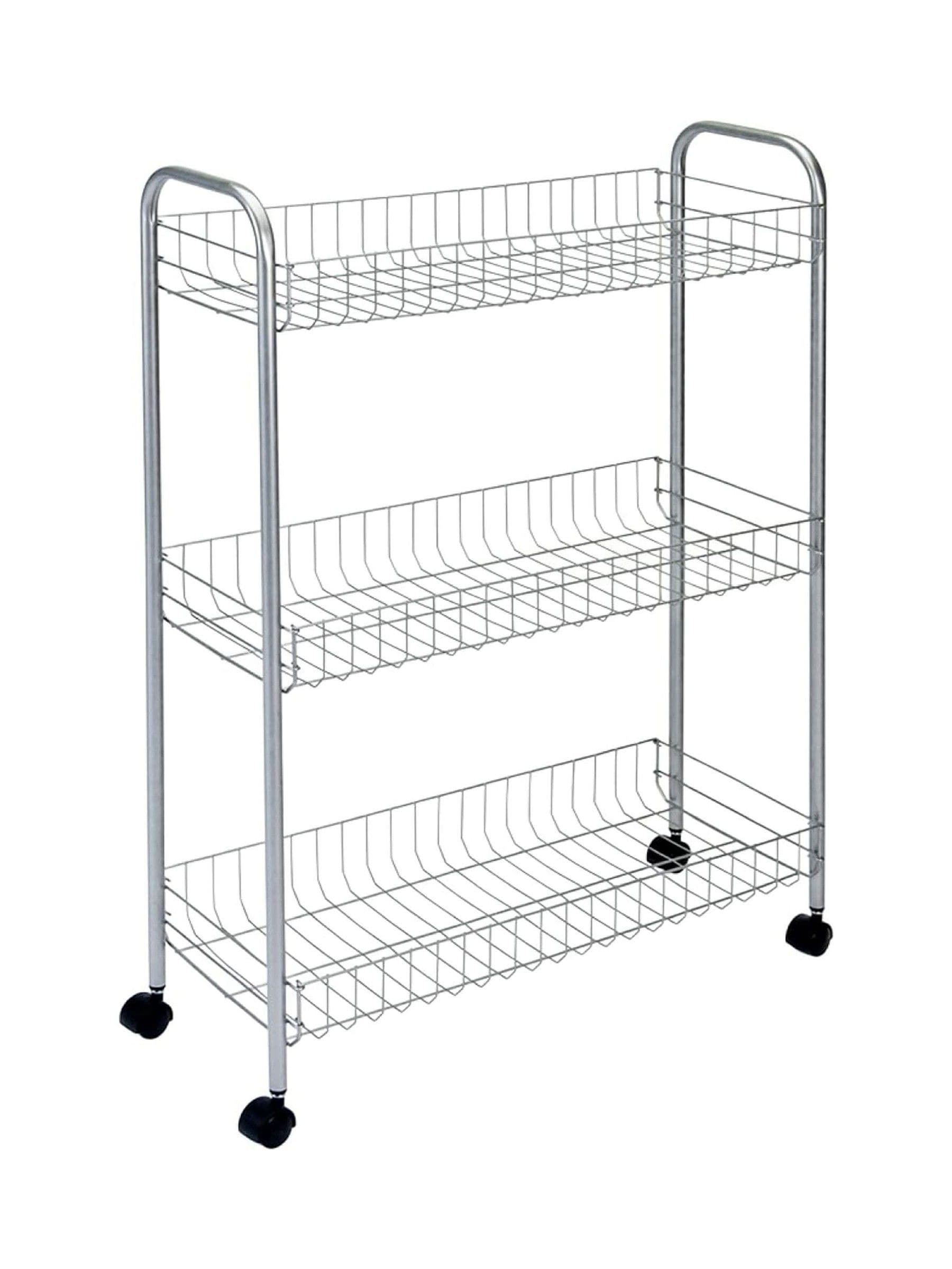 Metaltex Slim Deluxe 3-tier rolling cart - British product
