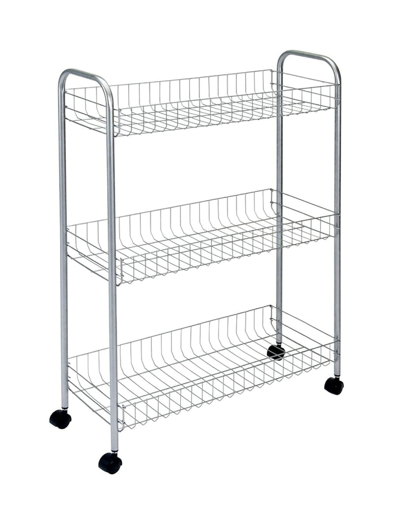 Metaltex Slim Deluxe 3-tier rolling cart - British product