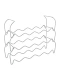 Metaltex silver stackable wine rack 3-tier - British product