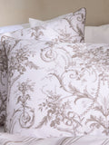 Laura Ashley Set of 2 Chocolate Truffle Tuileries 200 Thread Count Cotton Sateen Pillowcases Set
