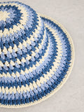 White Stuff bucket hat dark green crochet, UK version