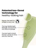 Tangle Teezer detangling brush Olive Green matte finish, imported from the UK