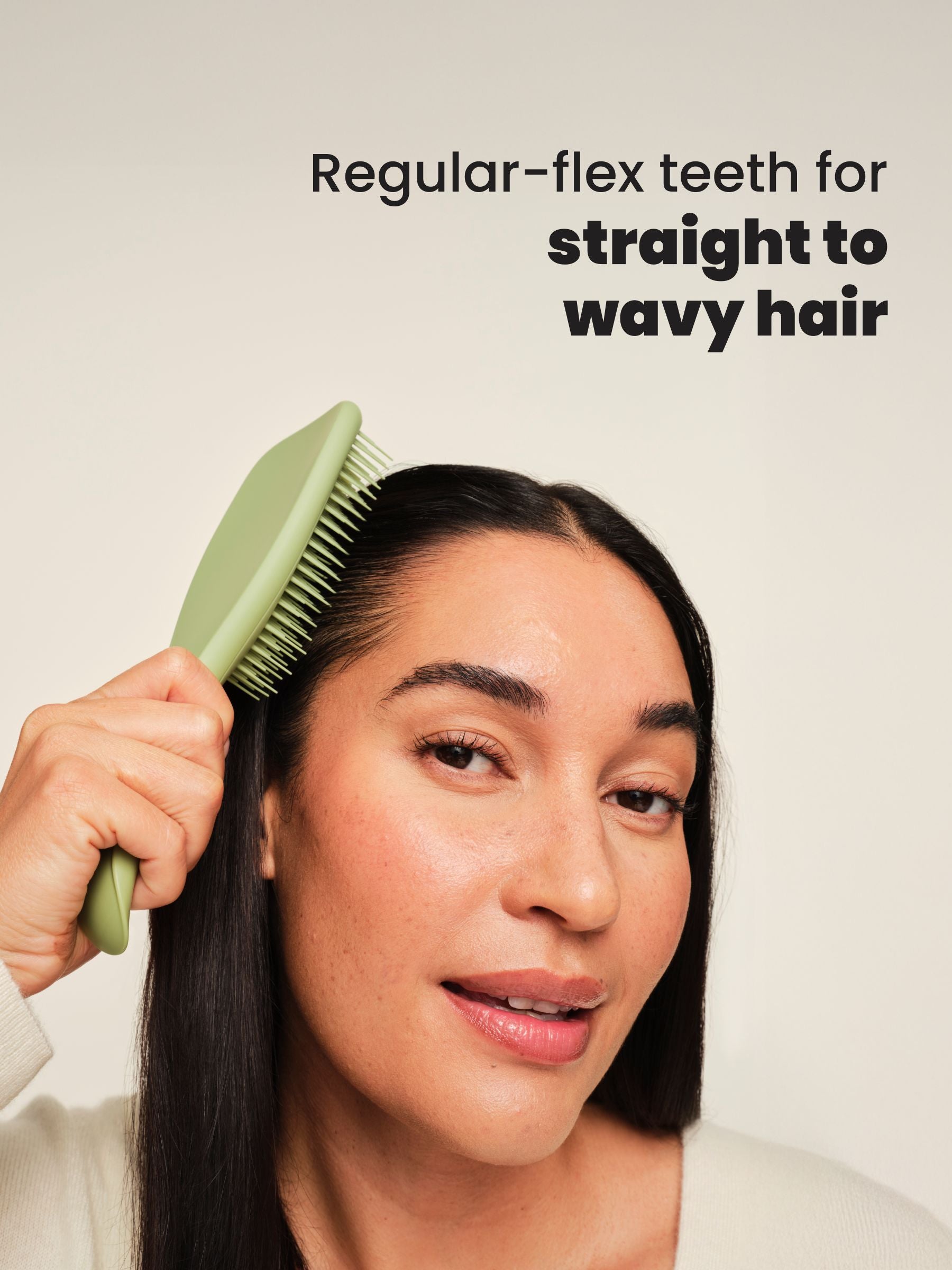 Tangle Teezer detangling brush Olive Green matte finish, imported from the UK