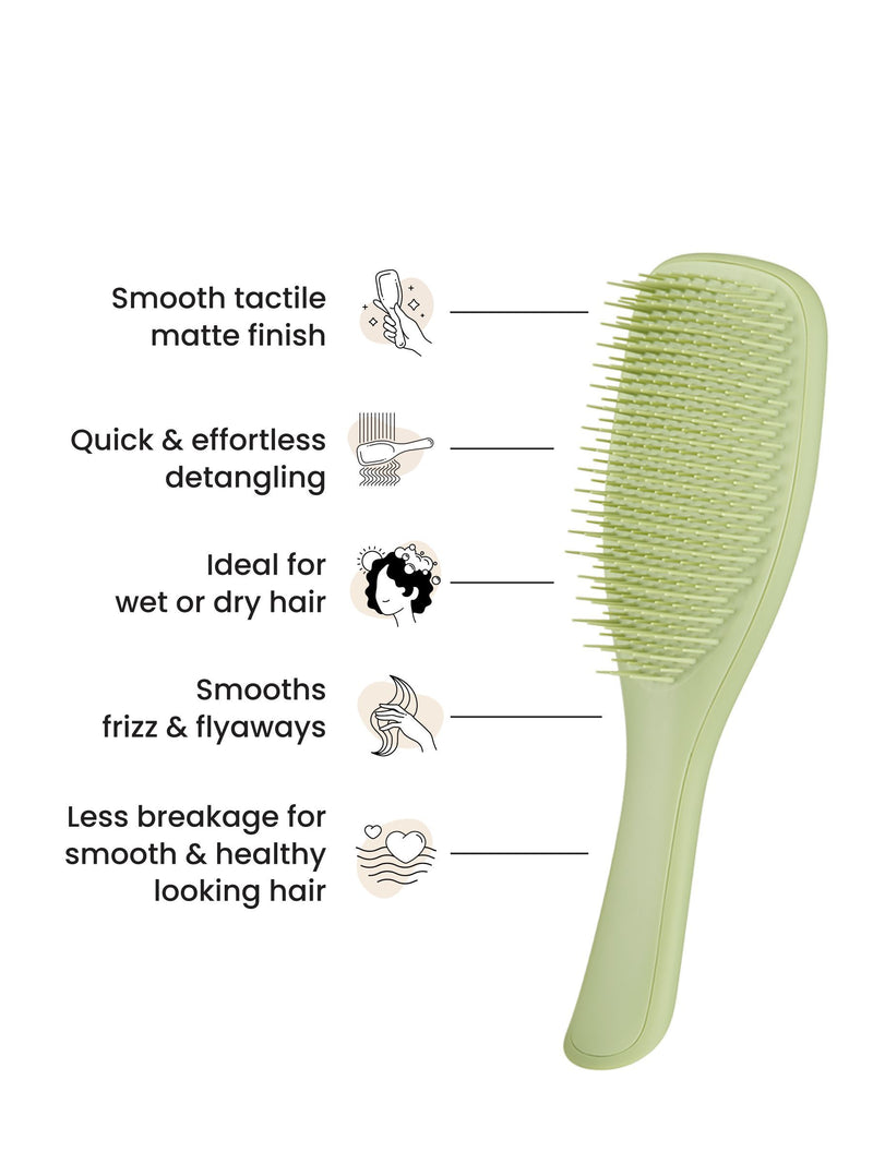 Tangle Teezer detangling brush Olive Green matte finish, imported from the UK