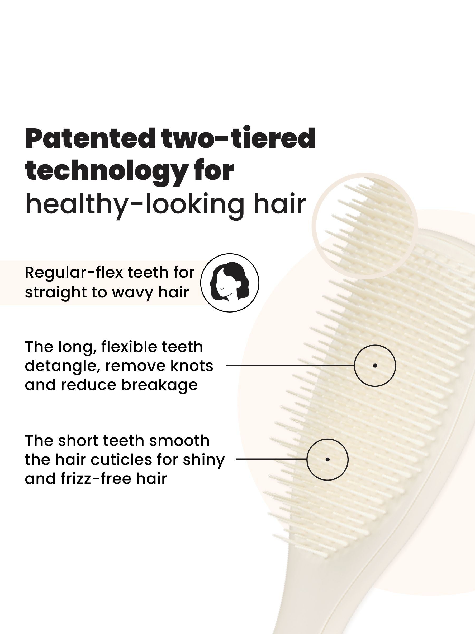 Tangle Teezer Ultimate Detangler matte porcelain brush - British product
