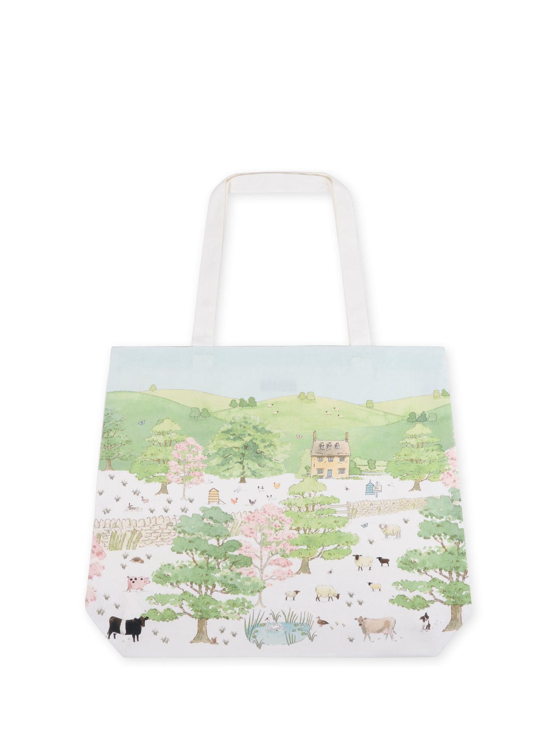 Sophie Allport White Spring Cottage tote bag, UK version