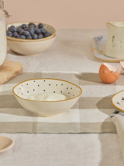 Next Sophie Allport Natural Chicken Stoneware Nibbles Bowl- Buy online at McGrocer