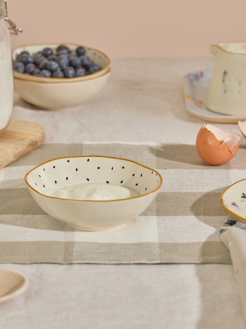 Sophie Allport chicken stoneware nibbles bowl 13cm, UK version