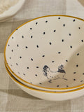 Sophie Allport chicken stoneware nibbles bowl 13cm, UK version