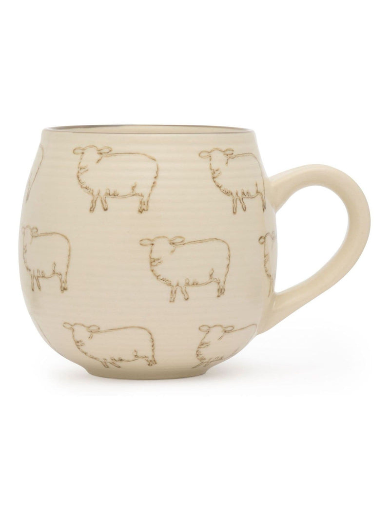Sophie Allport grey sheep stoneware mug 500ml (British brand)