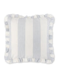 Sophie Allport blue stripe frill edge cushion 45x45cm - British product