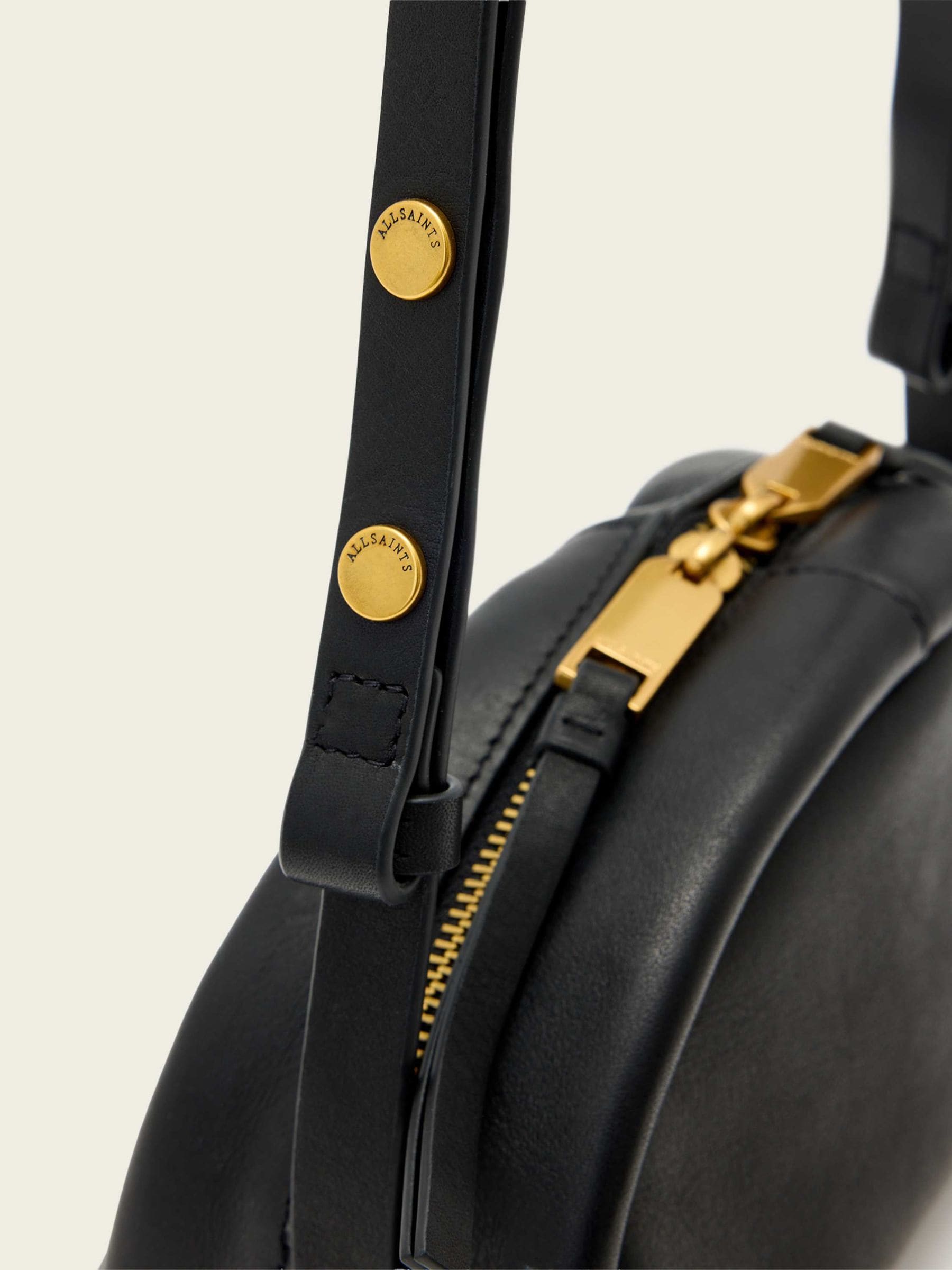 AllSaints Black Rosalie Arc cross-body bag, UK version