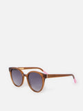 Oliver Bonas brown mocha preppy acetate sunglasses, UK version