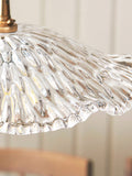 Gallery Home clear glass orchid pendant light 29cm, UK version