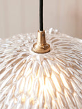 Gallery Home clear glass orchid pendant light 29cm, UK version