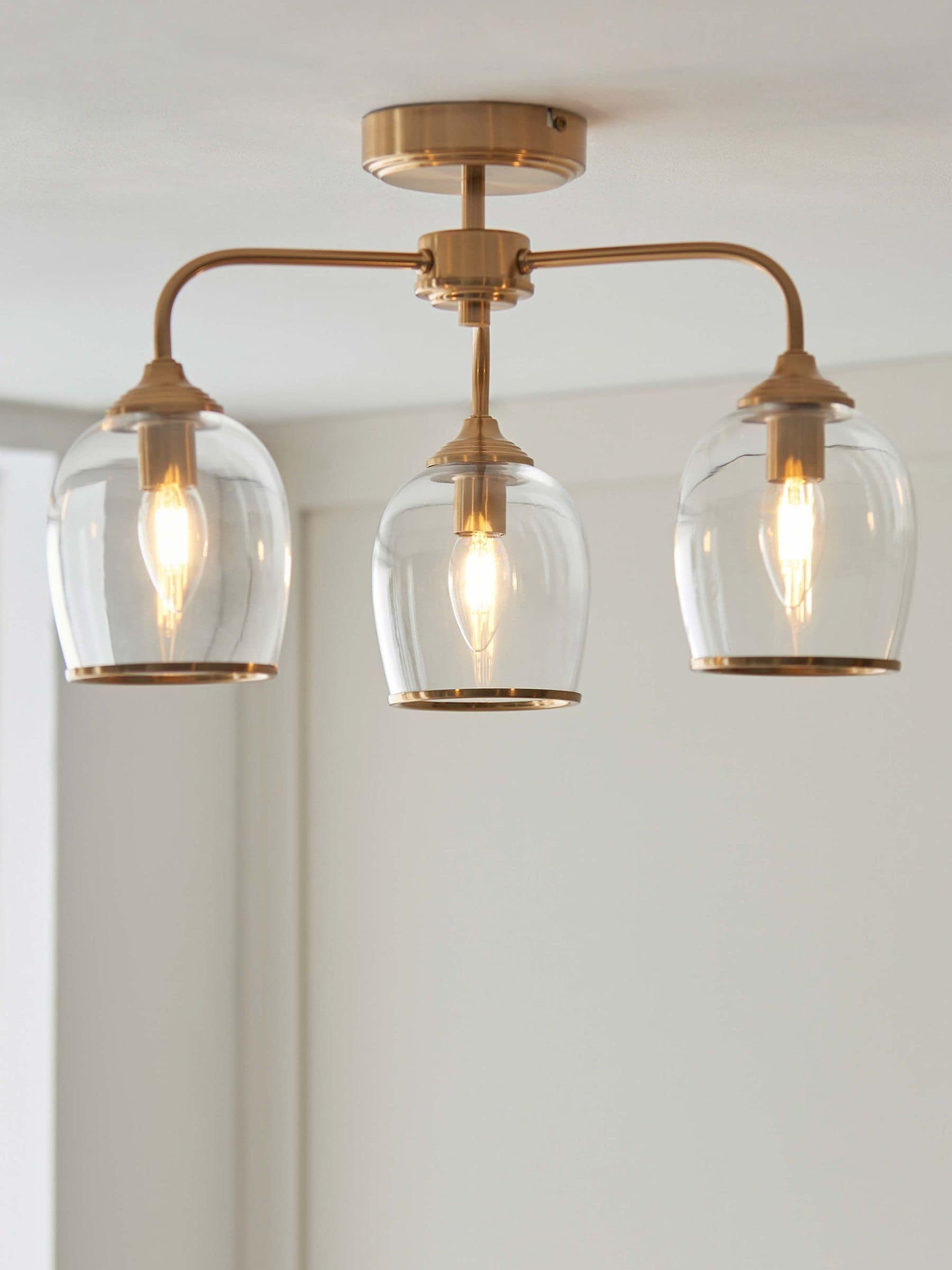 Gallery Home aged brass Ashton ceiling light (British brand)