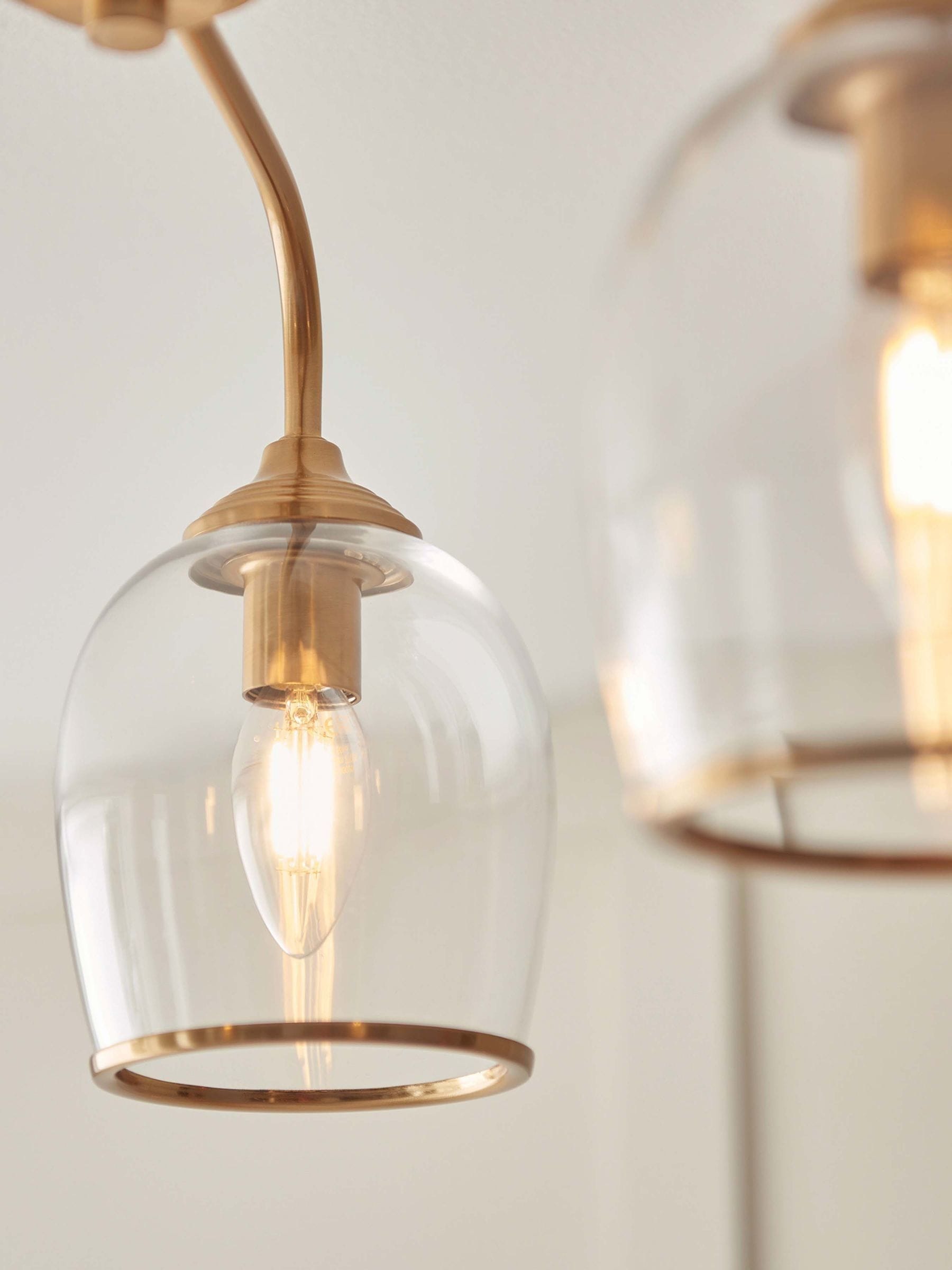 Gallery Home aged brass Ashton ceiling light (British brand)