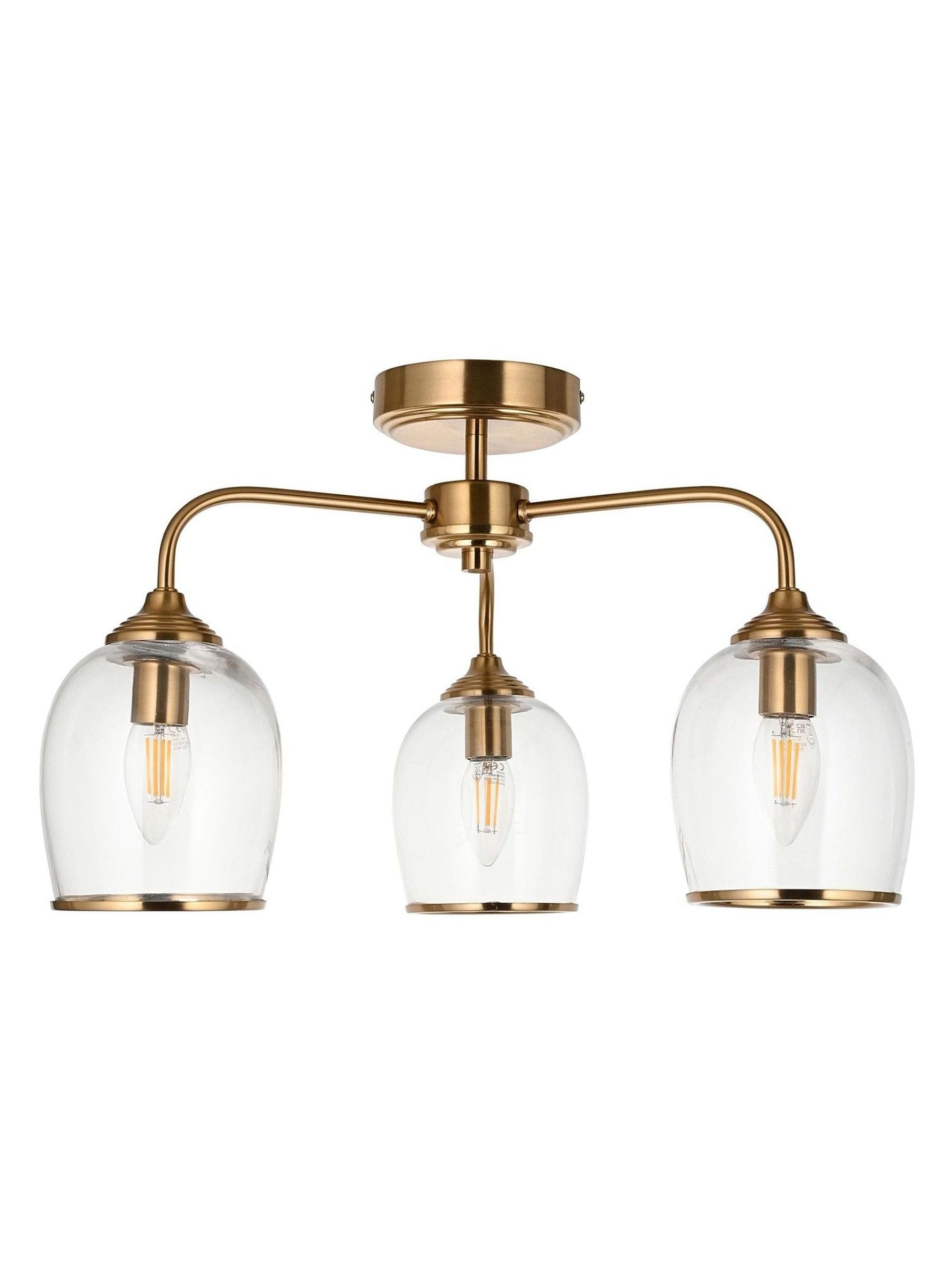 Gallery Home aged brass Ashton ceiling light (British brand)