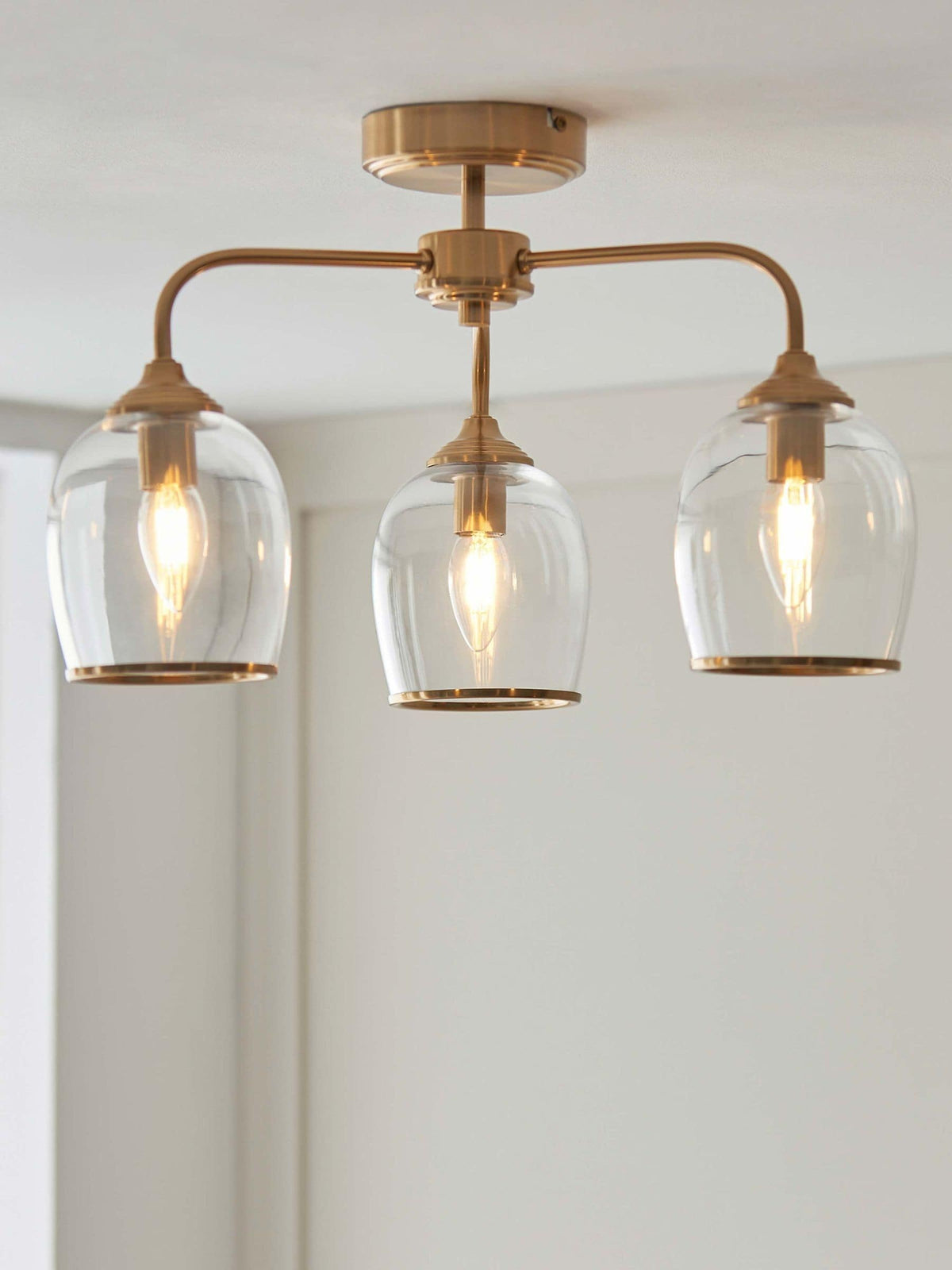 Gallery Home aged brass Ashton ceiling light (British brand)
