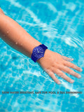 Tikkers kids navy silicone watch with water resistance - British product