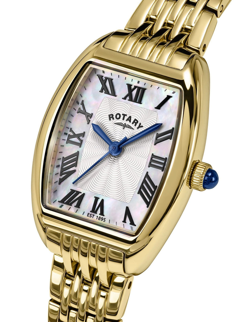 Rotary Heritage Astoria mother-of-pearl dial gold watch (British brand)