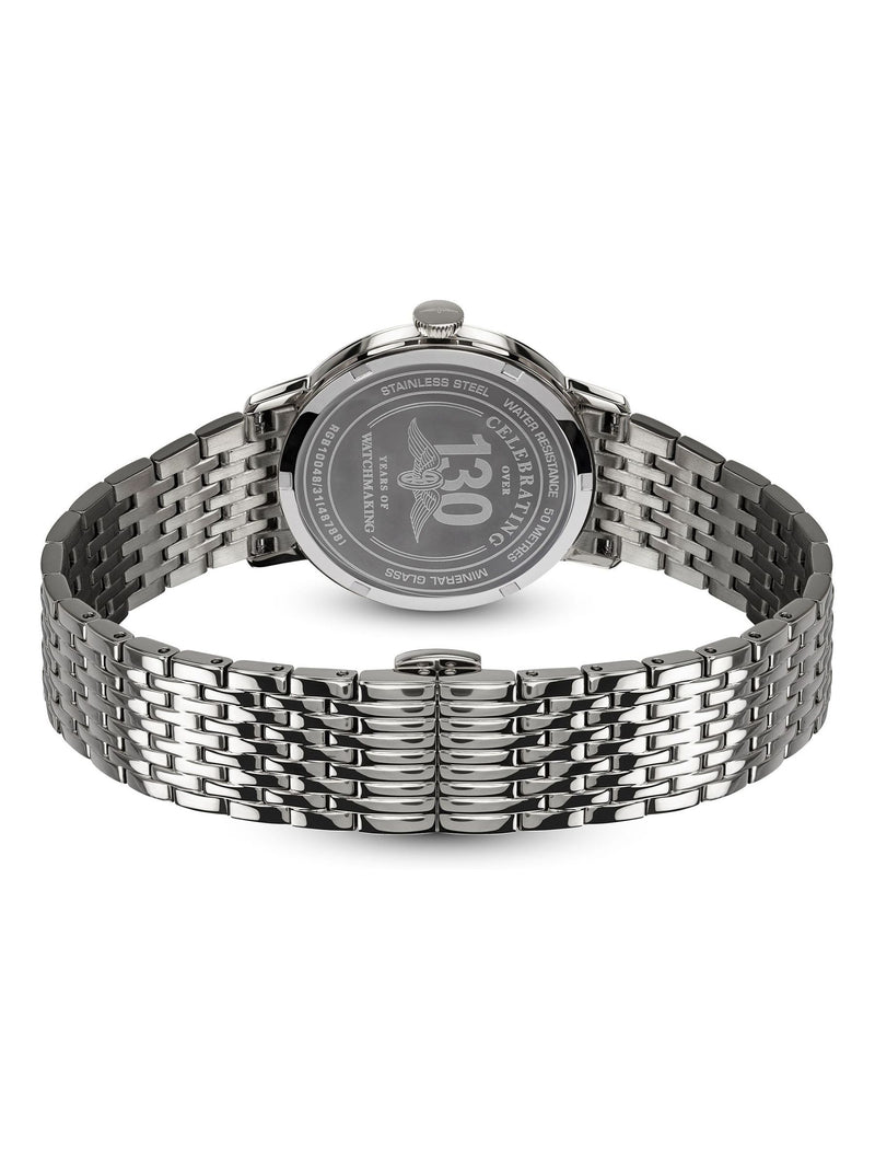Rotary 1895 silver tone stainless steel bracelet watch - British product