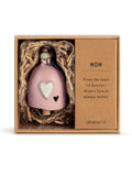 Widdop pink mini hanging bell with heart detailing - British product