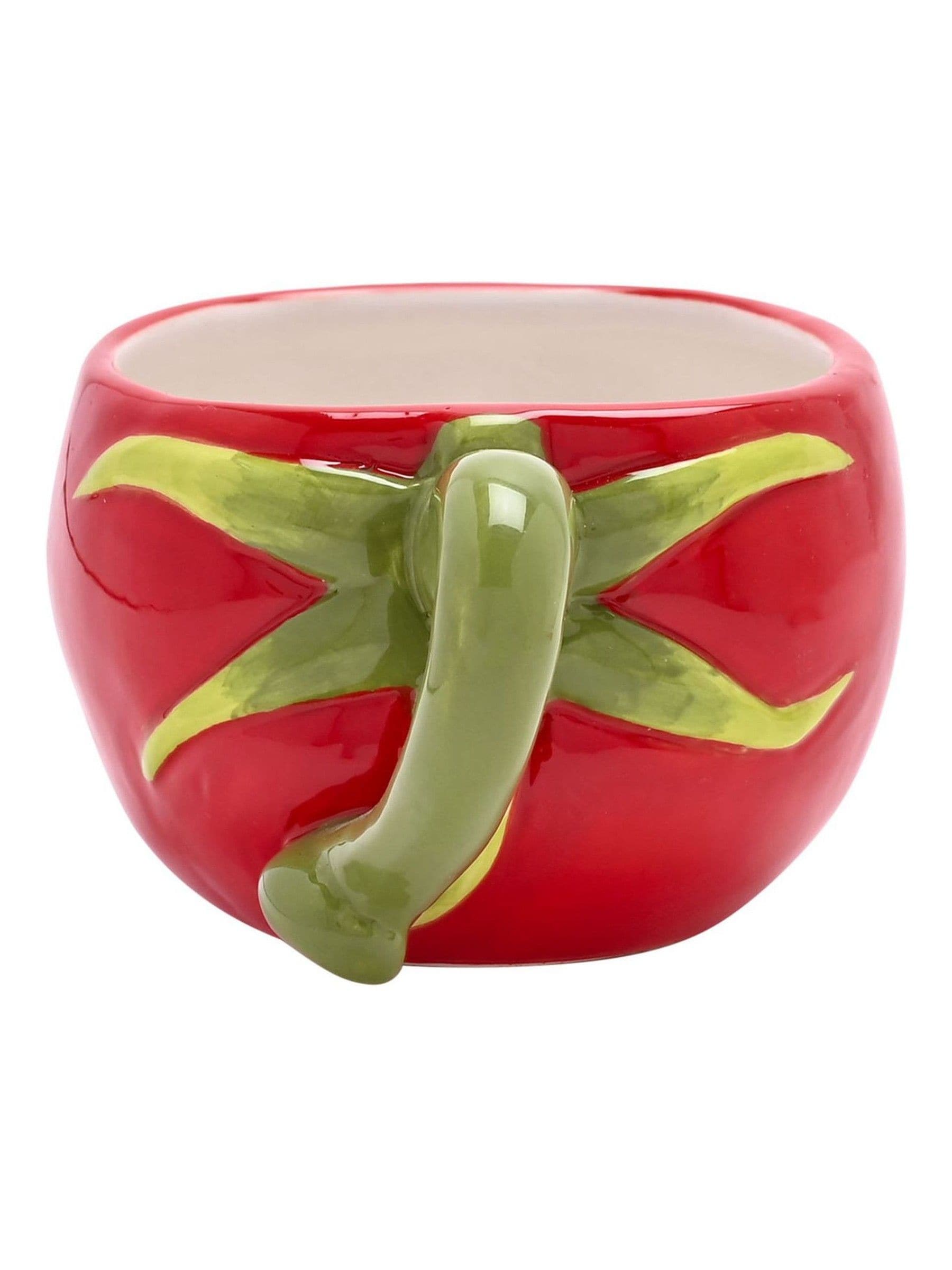 Widdop red tomato cup and saucer set 15cm - British product