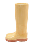 Widdop yellow ceramic boot vase large, imported from the UK